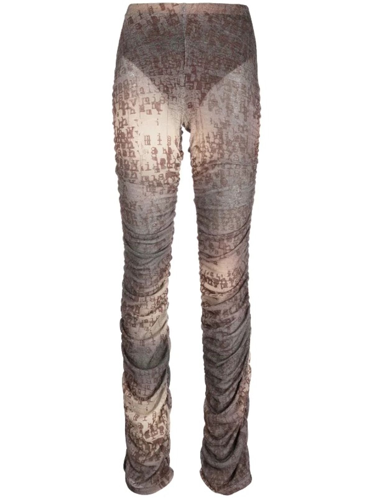 Misbhv Typewriter Ruched Trousers