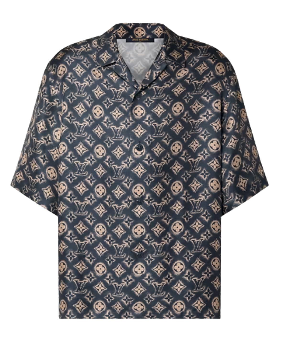 Louis Vuitton Monogram Silk Short Sleeved Shirt