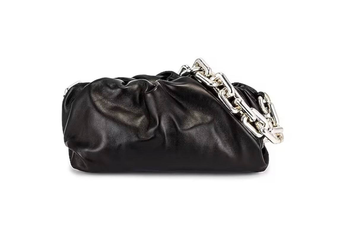 Bottega Veneta Black Chain Pouch Bag
