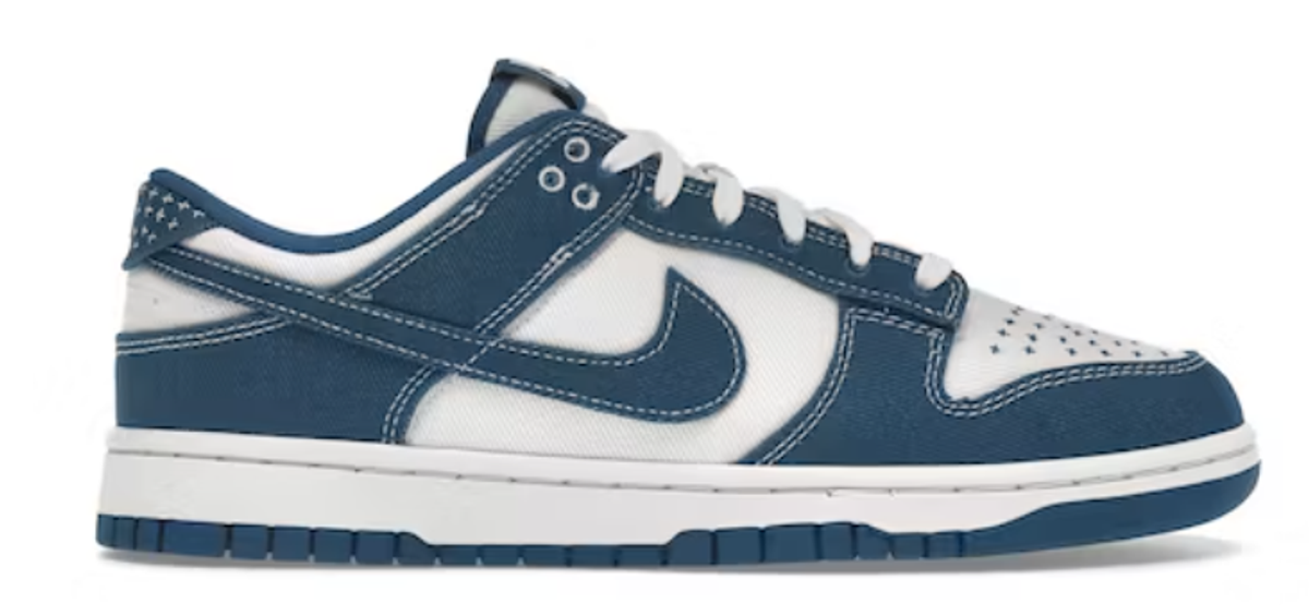 Nike Industrial Blue Sashiko Dunk Low Sneakers