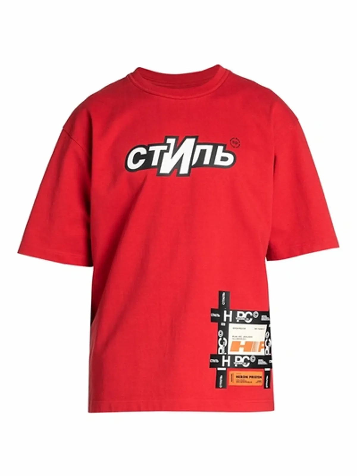 Heron Preston Red Ctnmb Sport Graphic T-shirt