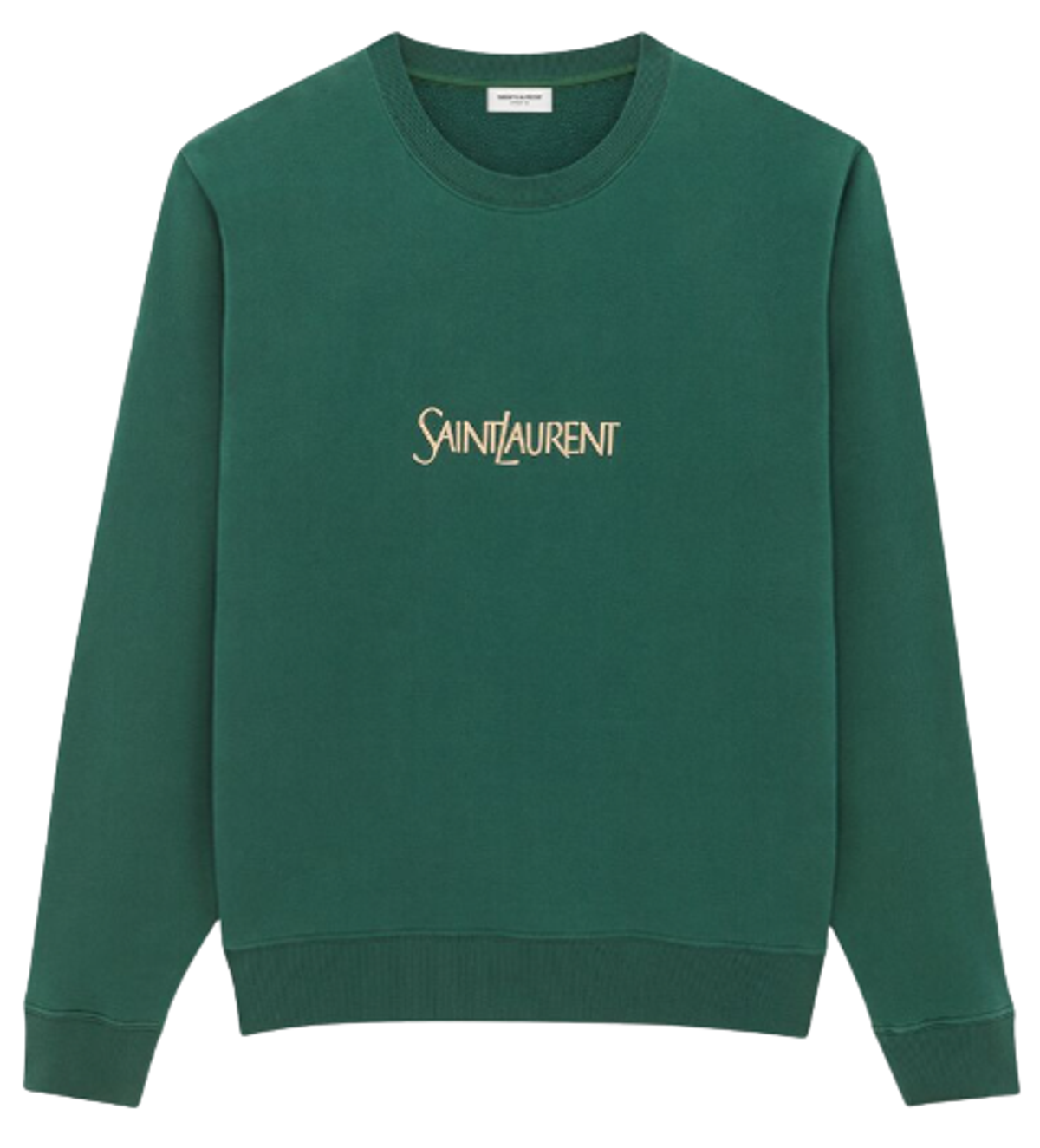 Saint Laurent Vert Et Naturel Sweatshirt