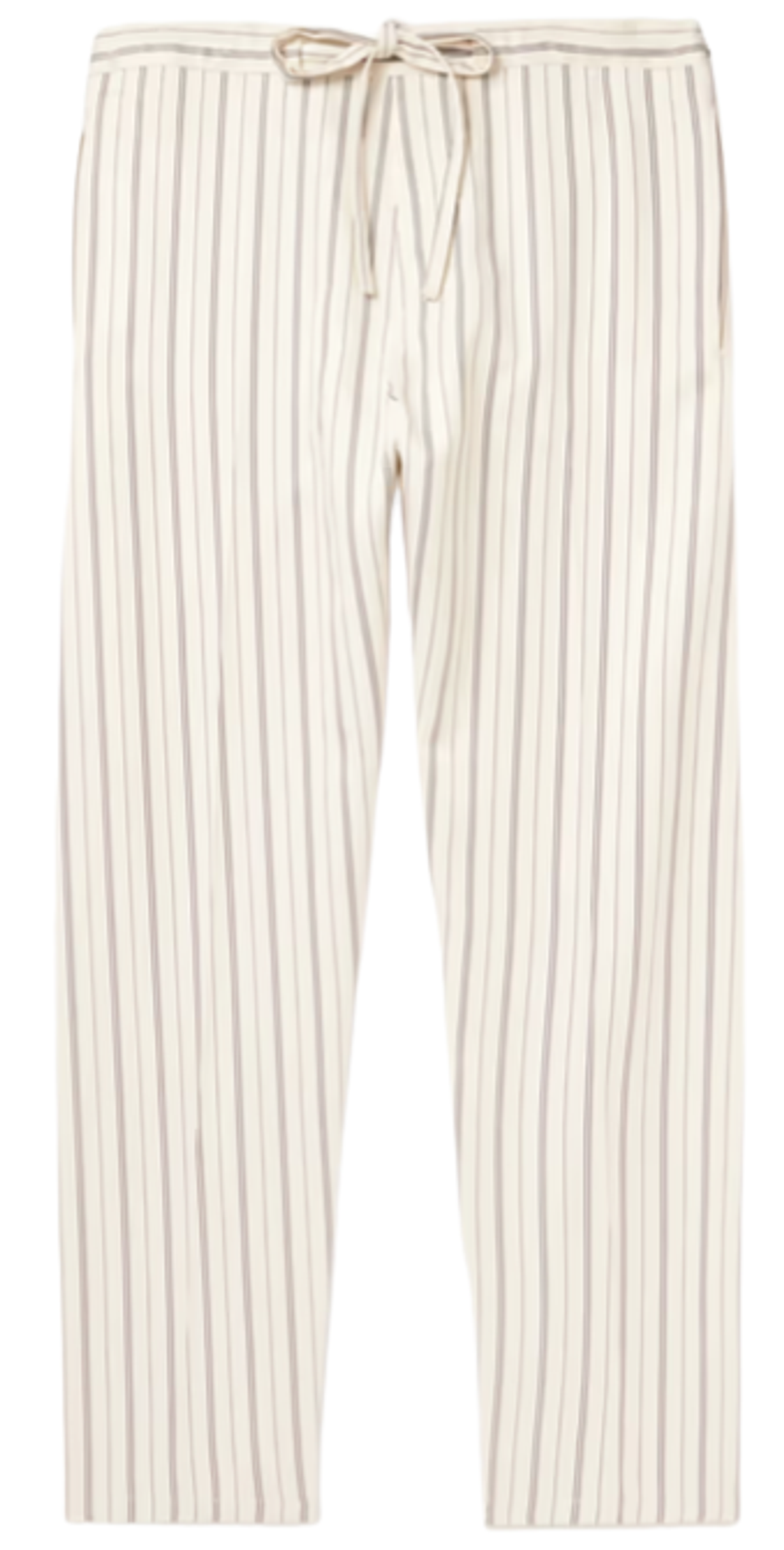 Umit Benan Julian Straight-Leg Striped Silk Trousers