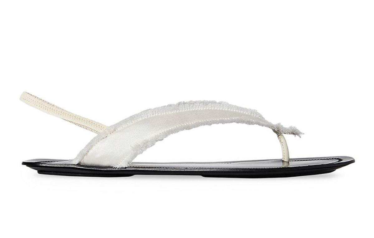 The Row Fray Slingback Thong Sandals