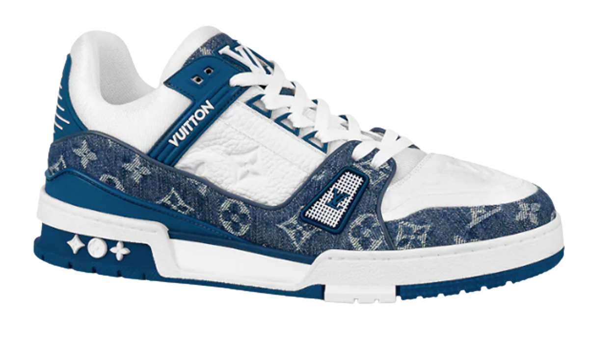Louis Vuitton LV Blue Trainer Sneakers