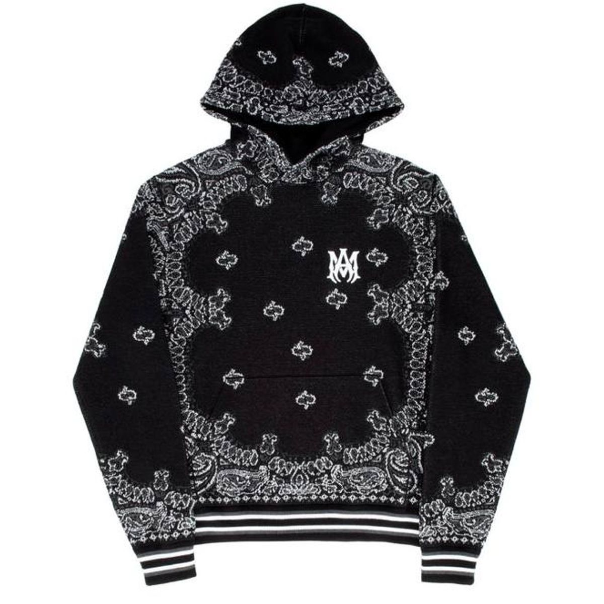 Amiri Black Bandana Bball Hoodie WHAT’S ON THE STAR?