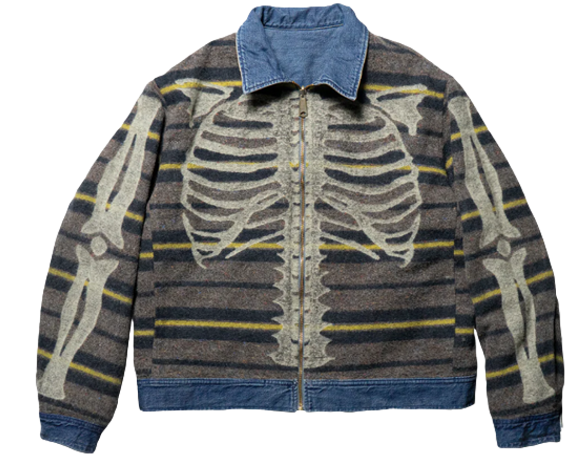 Kapital 11.5oz Denim Bone Lining Reversible Work Jacket