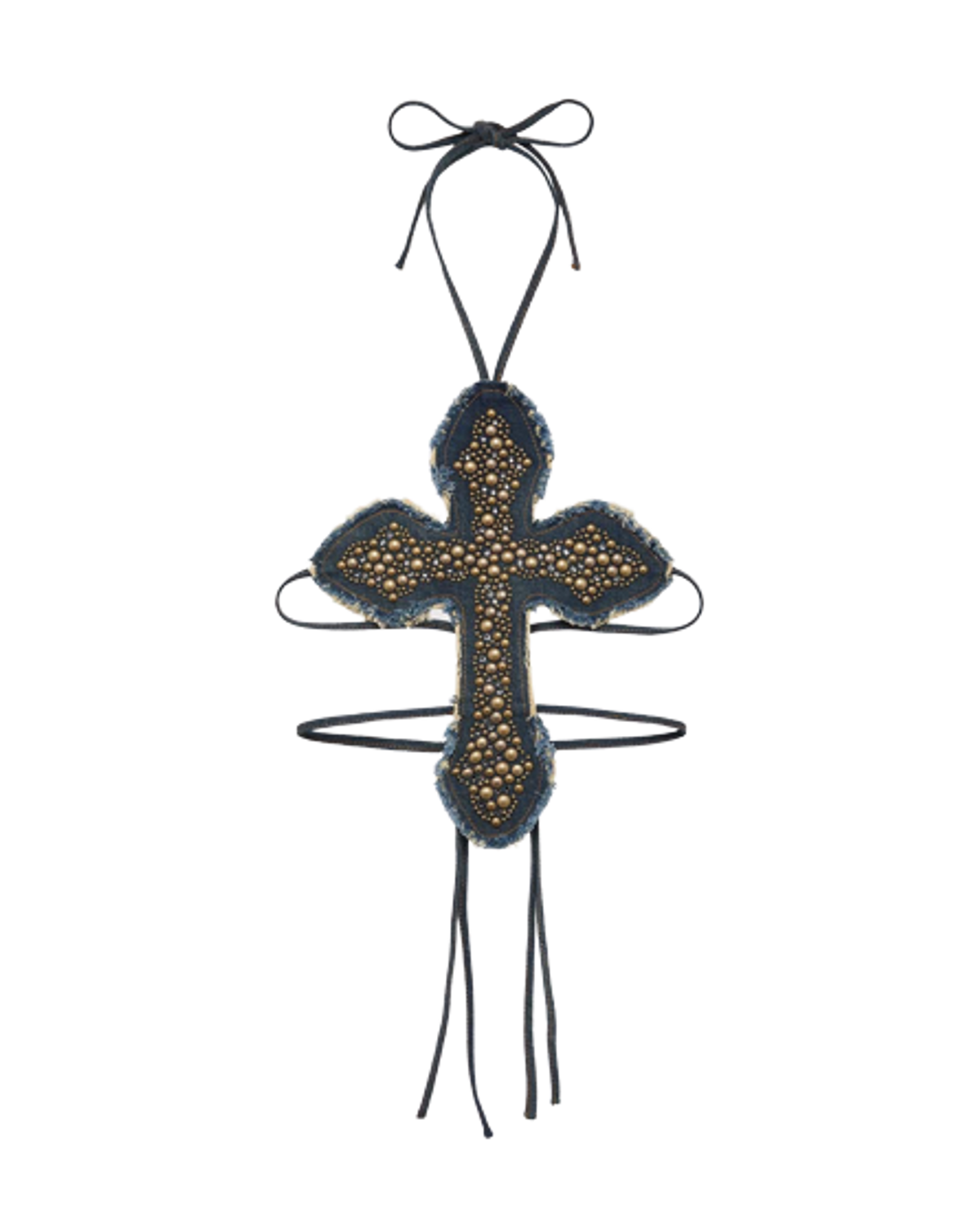 Blumarine Embroidery Studs Cross Top