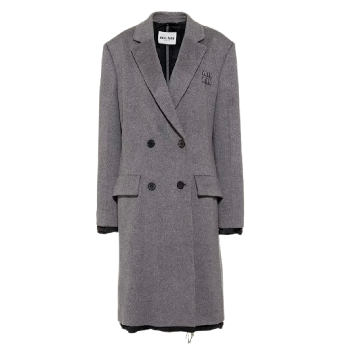 Miu Miu Double-Breasted Velour Coat