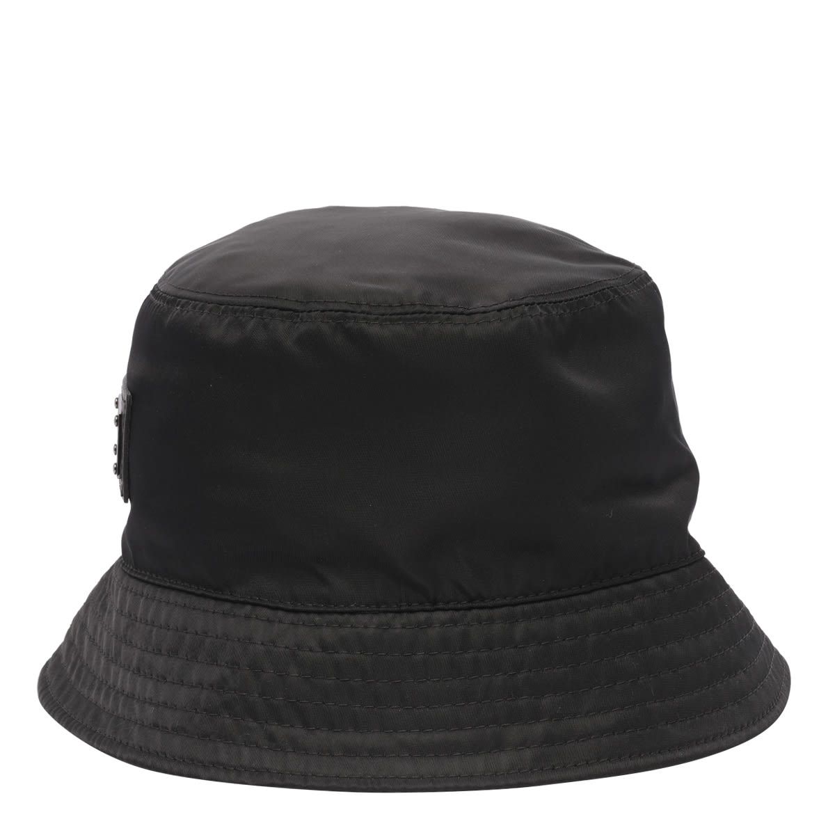 Dolce & Gabbana Black Nylon Bucket Hat