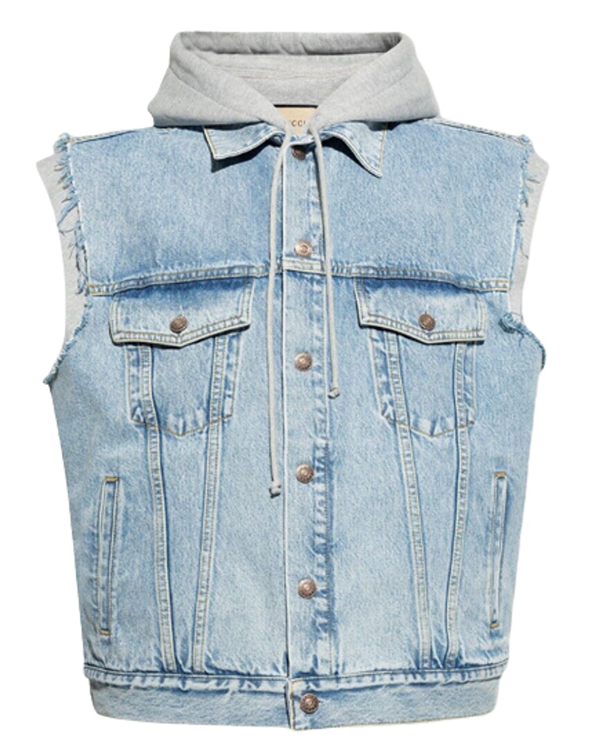 Gucci Blue Denim Hollywood Babylon Vest