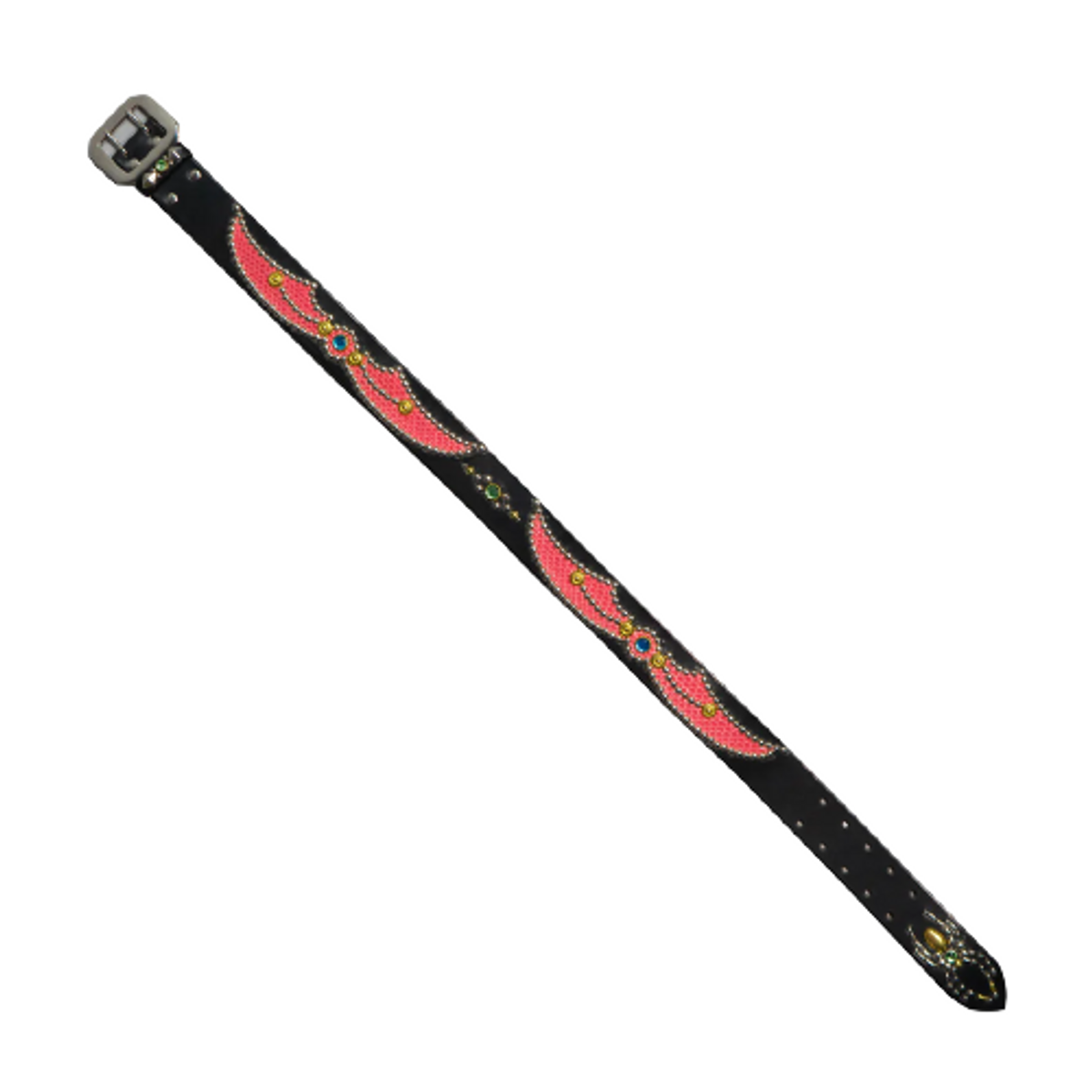 Mannahatta NYC Coral Cobra Studder Leather Inlay Belt