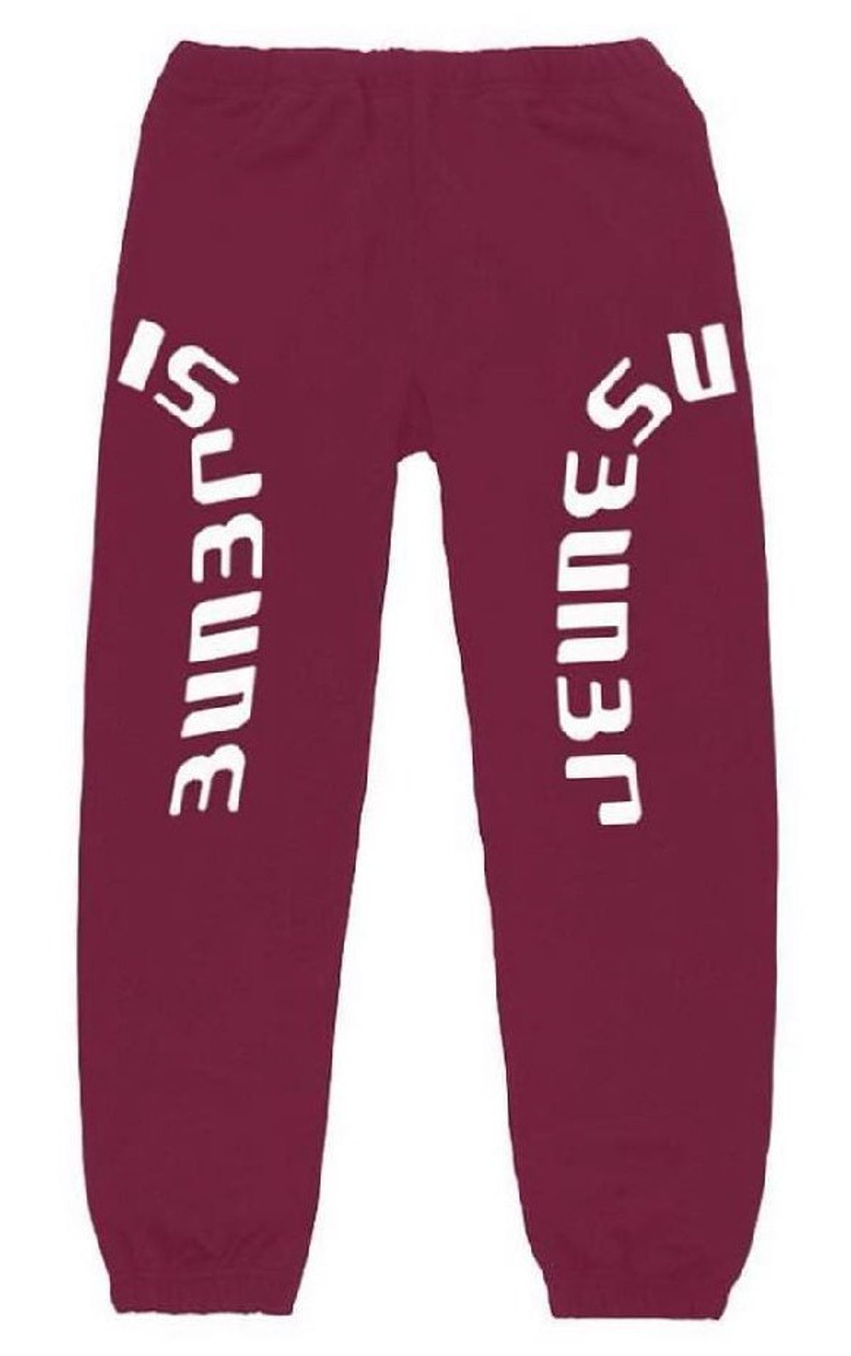 Jeune Jeune Spirit Burgundy/White Track Pants