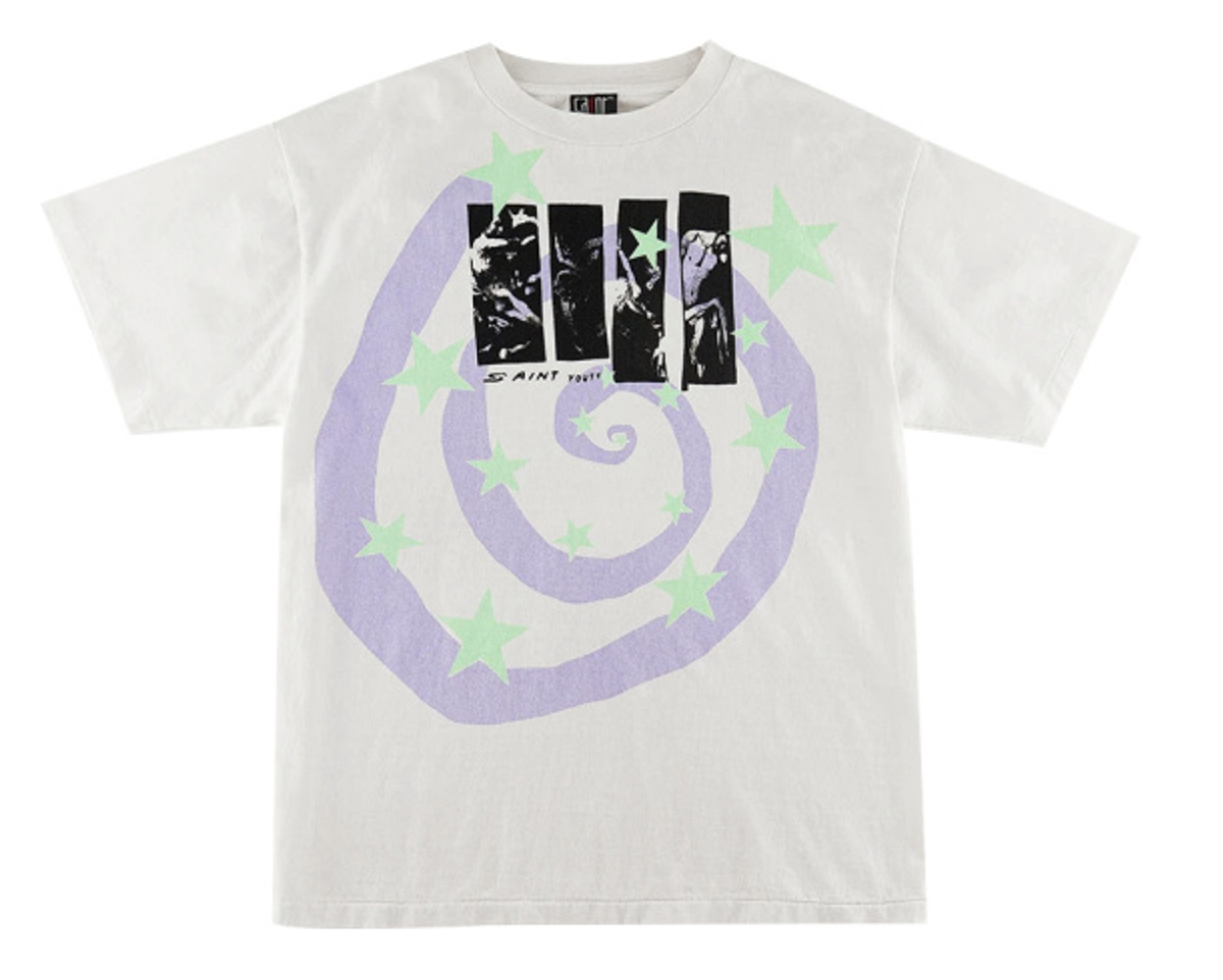 Saint Michael White Humanity Graphic-Print Cotton-Jersey T-shirt
