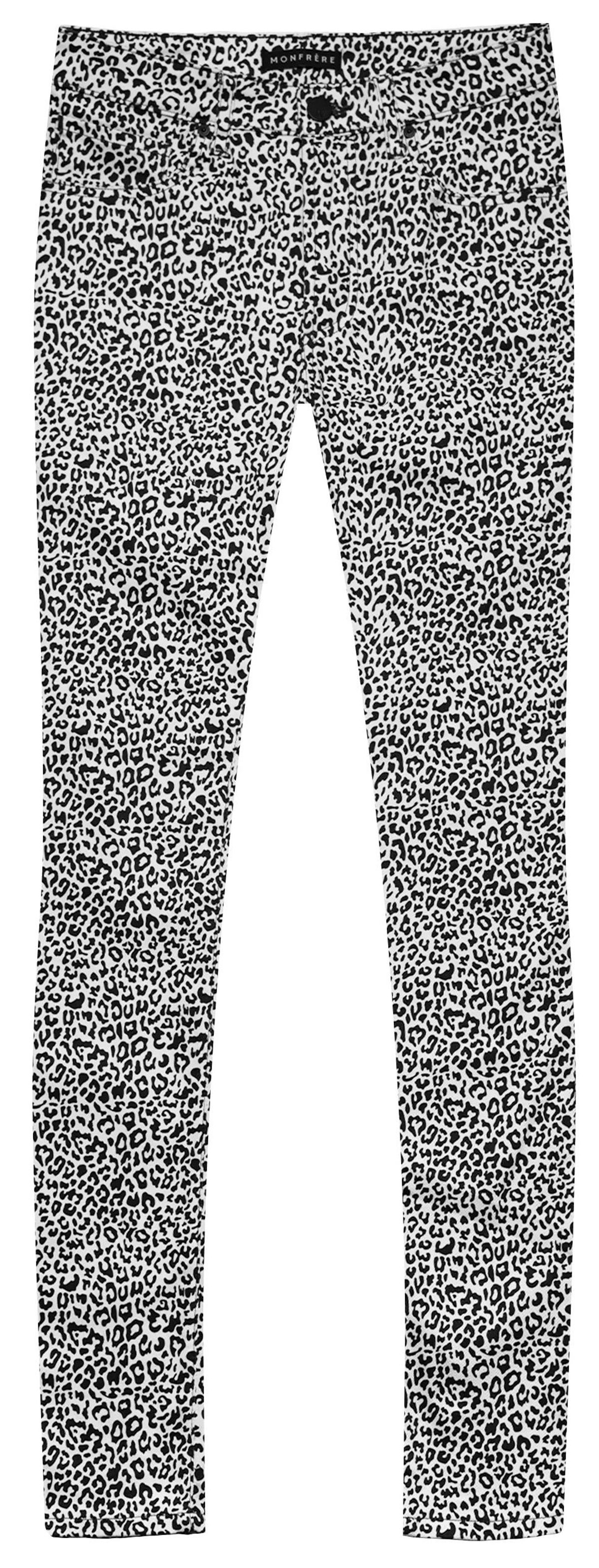 Monfrere Greyson Blanc Leopard Print Skinny Jeans