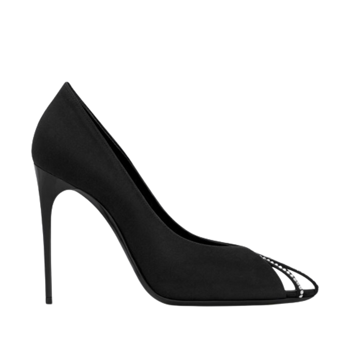 Saint Laurent Alix Satin Rhinestones Pumps