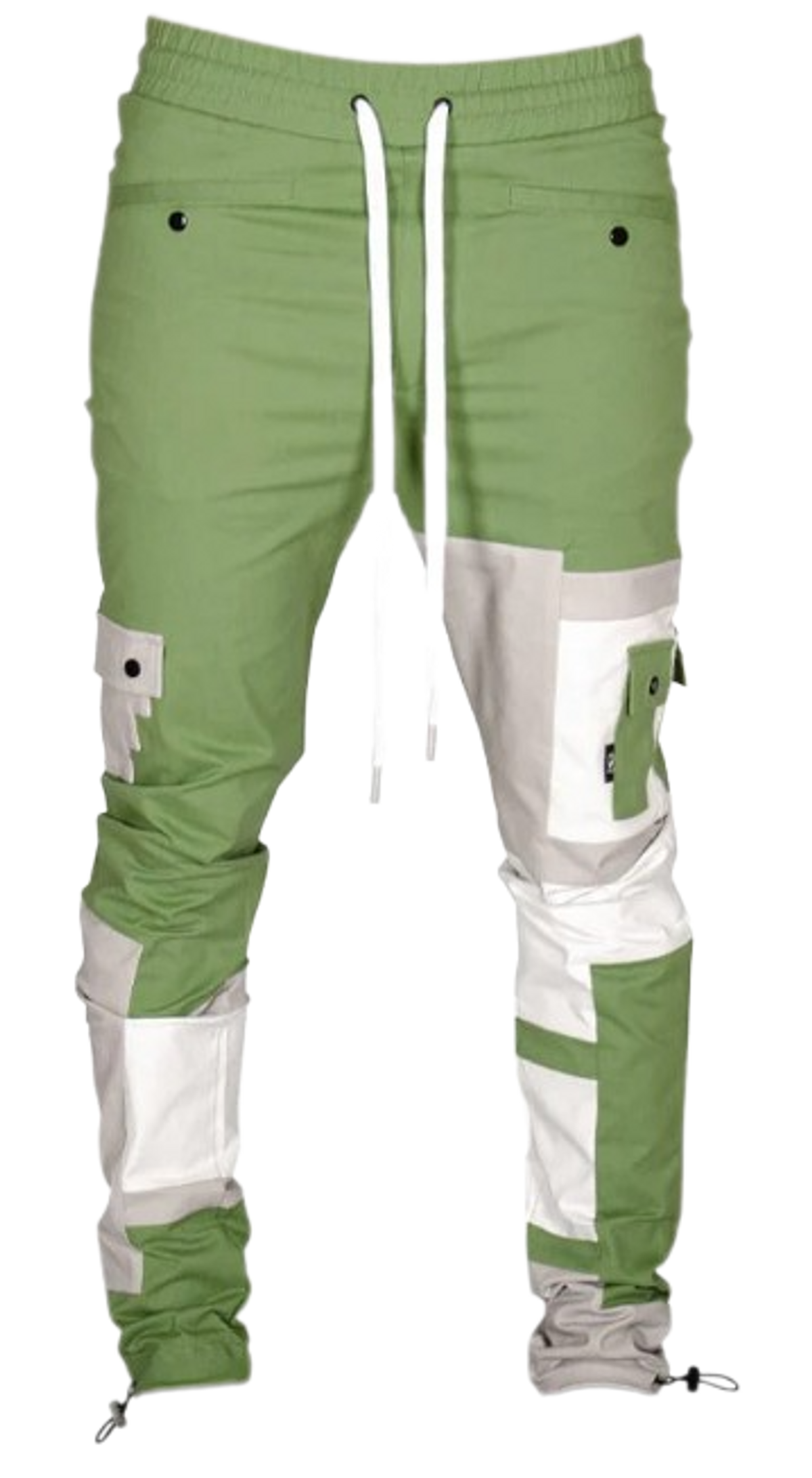 The Hideout Clothing Steps Color Blocking Cargo Joggers Pants