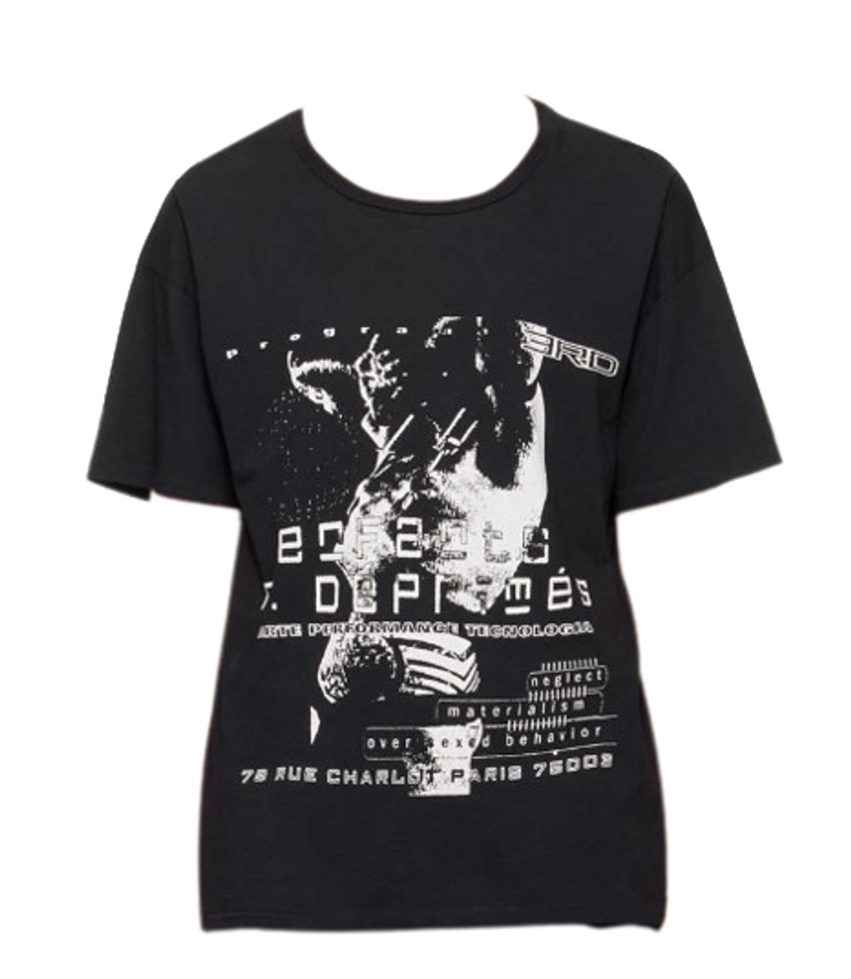 Enfants Riches Deprimes Black Neglect Printed Cotton-jersey T-shirt