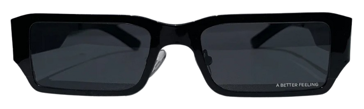 A BETTER FEELING Black Steel Pollux Sunglasses