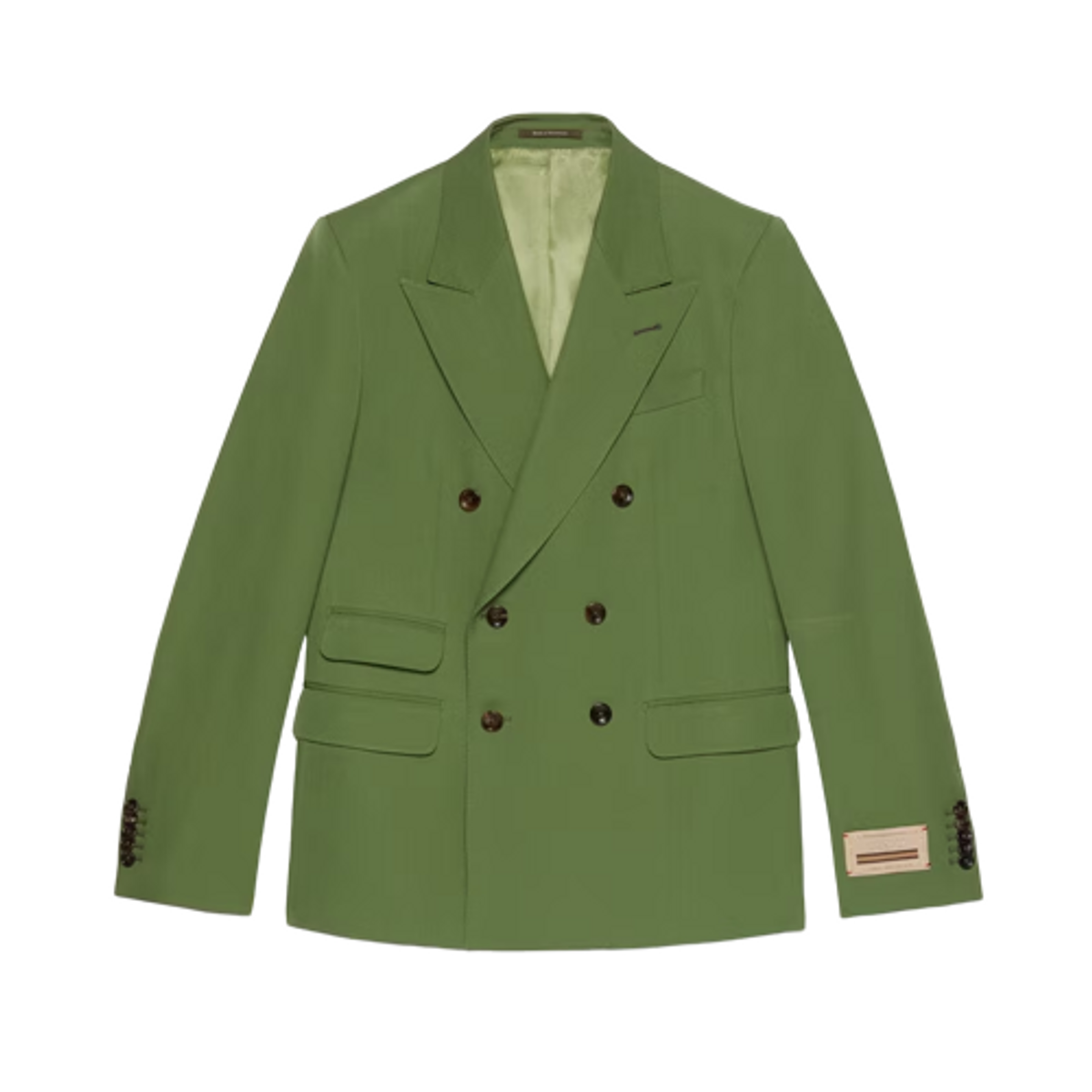 Gucci Green Wool Gabardine Formal Jacket
