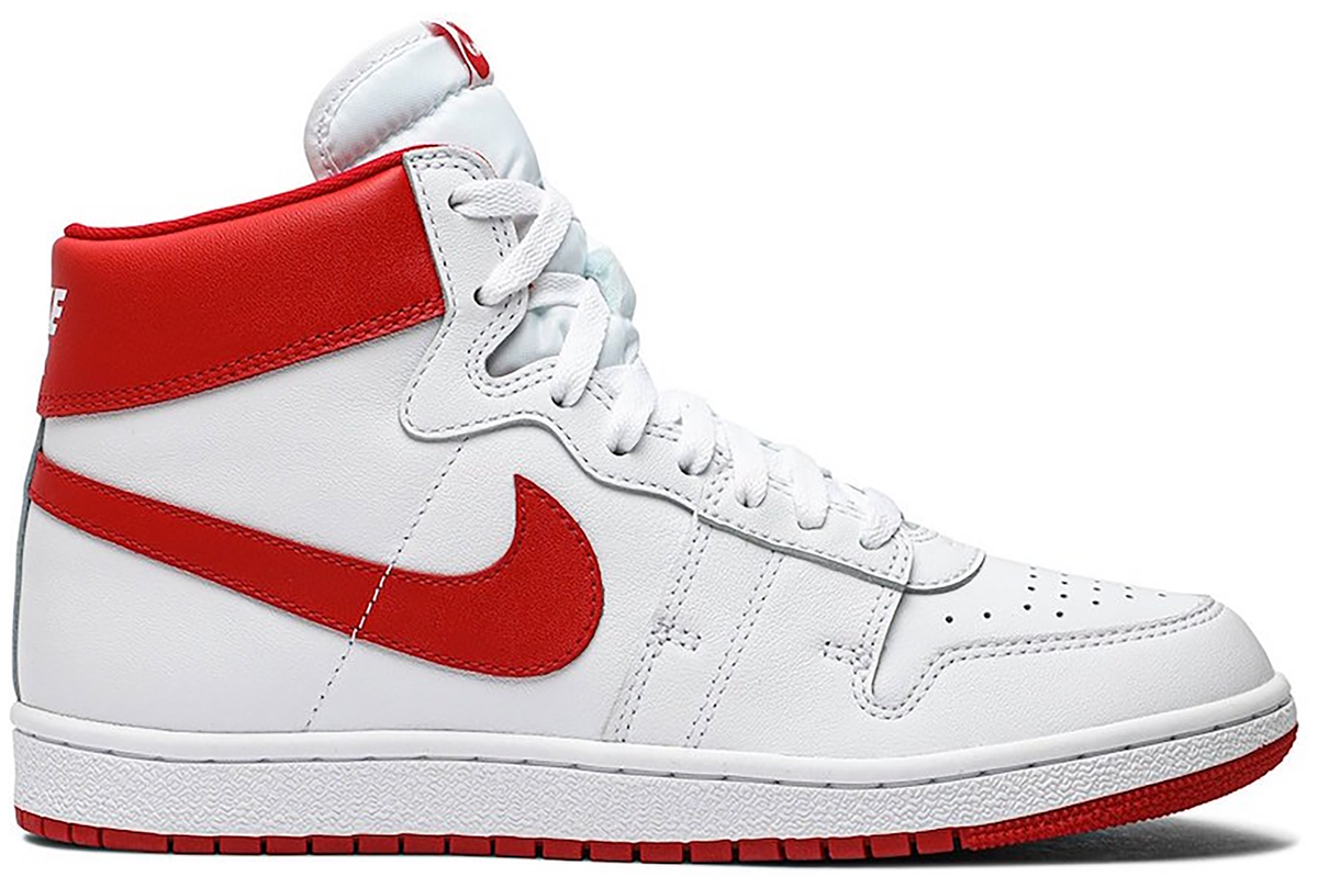 Jordan White And Red Air Ship New Beginnings Sneakers