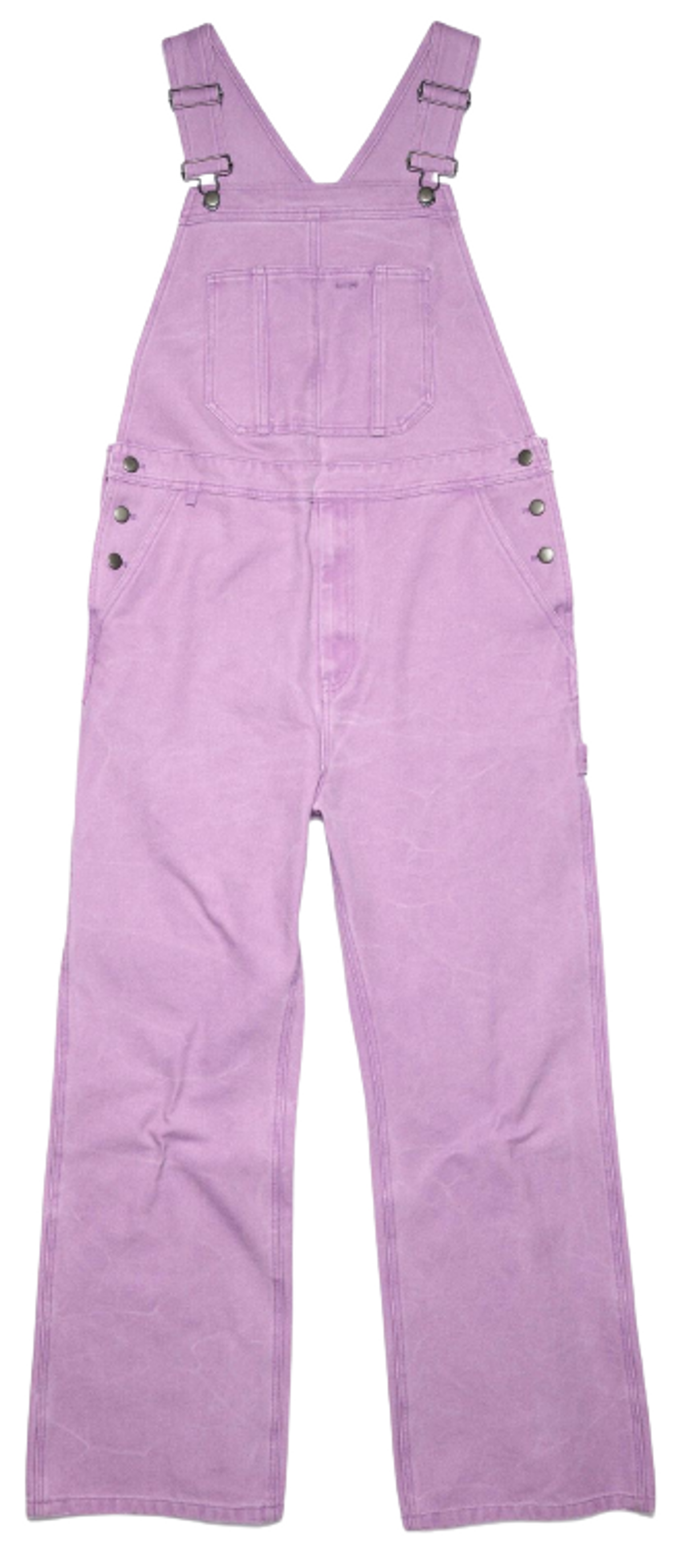 Acne Studios Regular Fit Canvas Smoky Purple Overalls