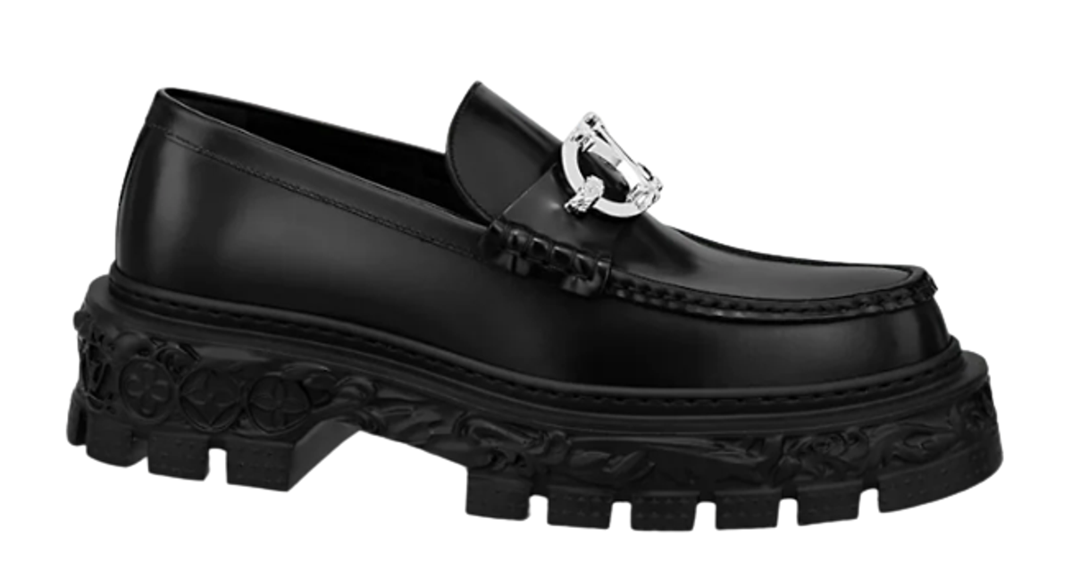 Louis Vuitton Black Baroque Loafers