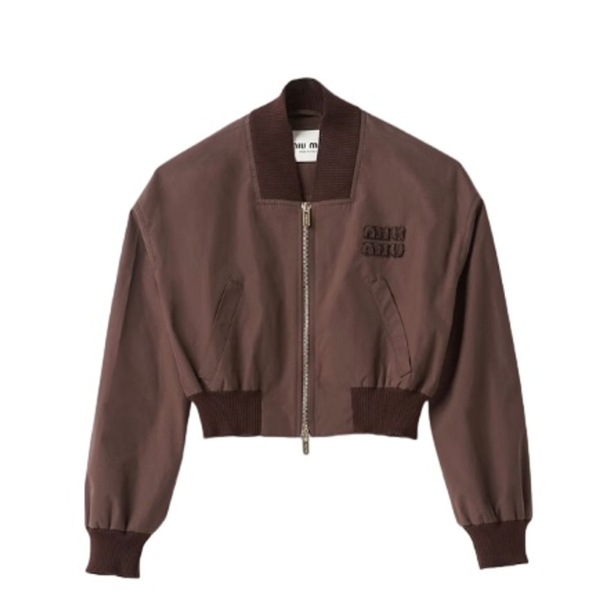 Miu Miu Panama Cotton Bomber Jacket