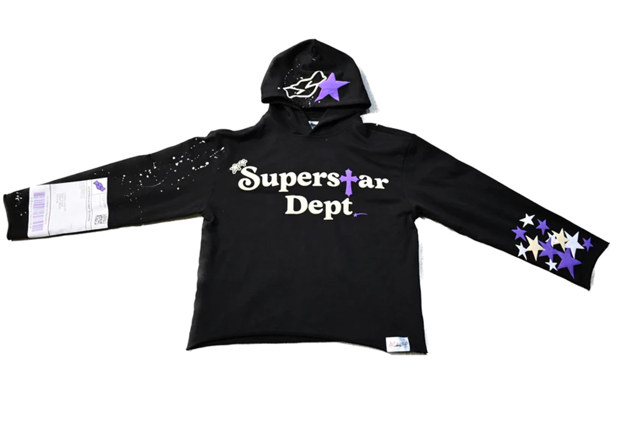 410 Superstar Apparel Black Superstar Dept. Hoodie WHAT’S ON THE STAR?