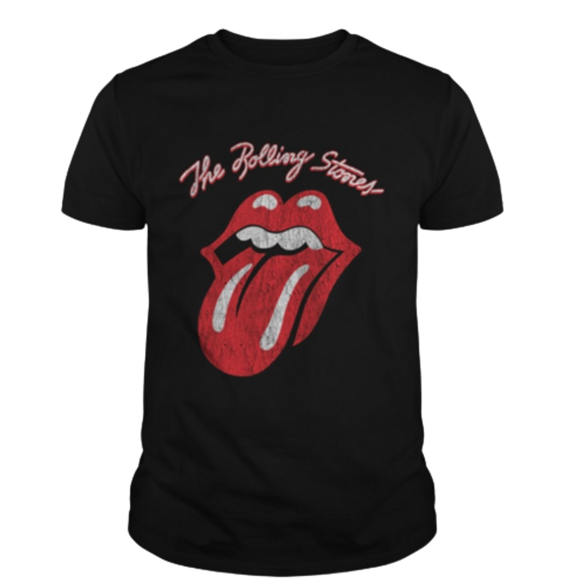 Vintage The Rolling Stones Script Tongue Logo Tee