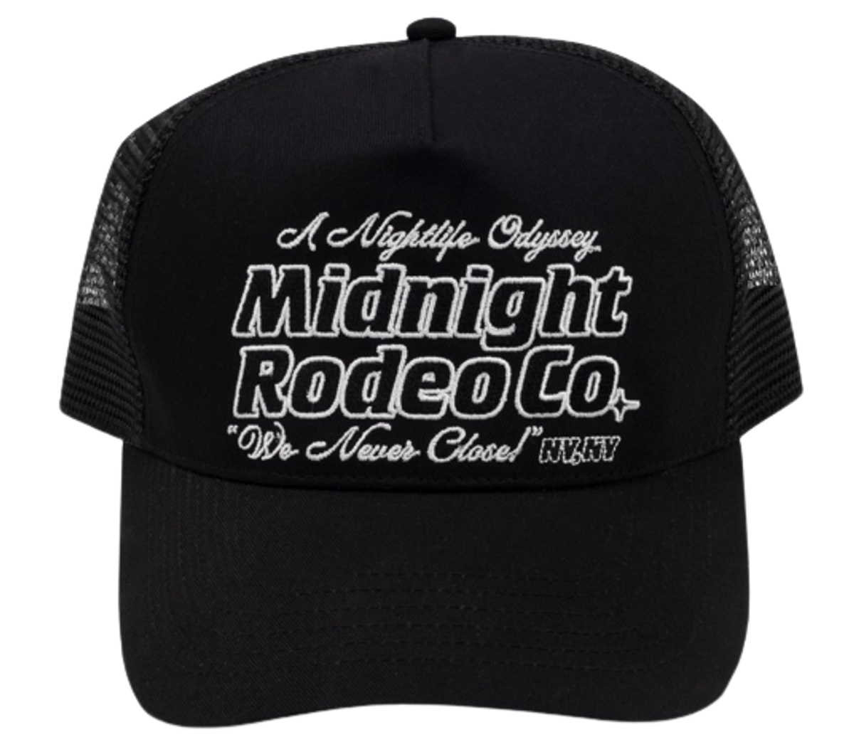 Midnight Rodeo Black Trucker Hat
