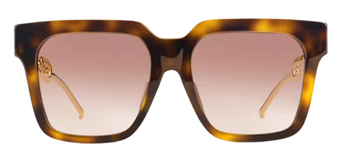 Louis Vuitton Light Tortoise Edge Large Square Sunglasses