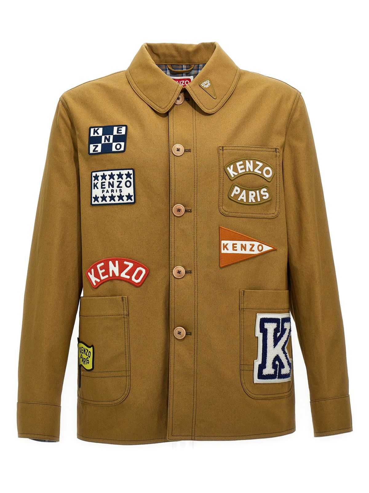 Kenzo Sailor Workwear Jacket In Tabac