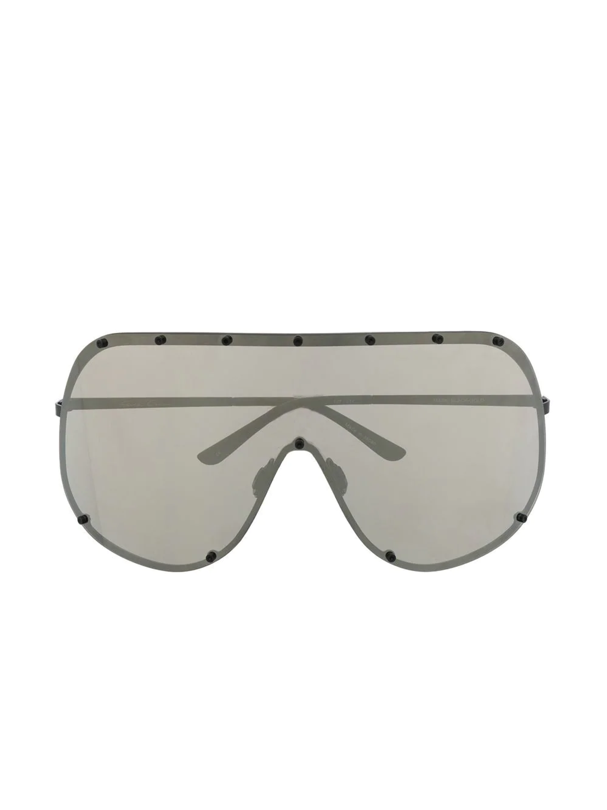 Rick Owens Schwarz Oversize Mask Sunglasses