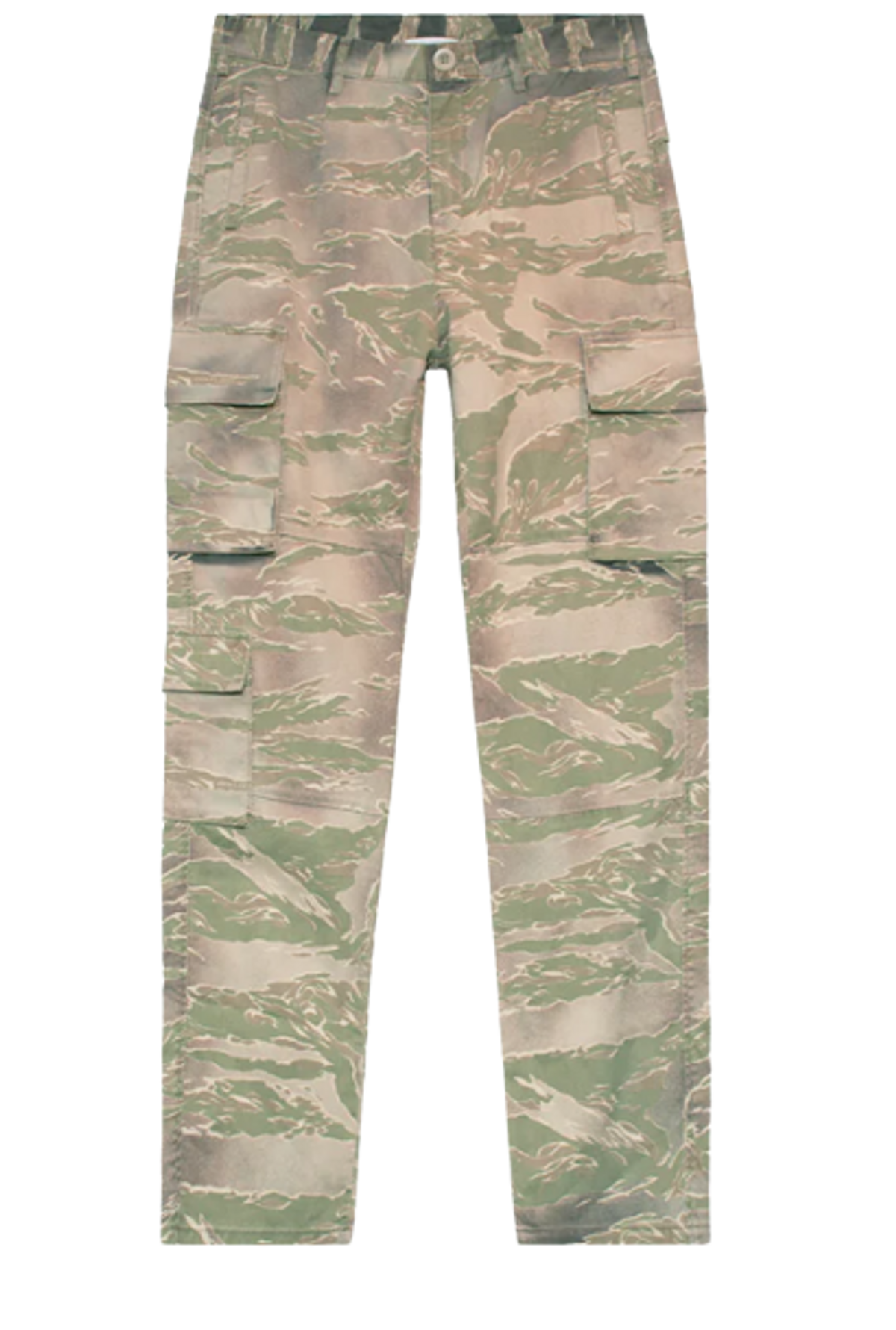 John Elliott Utility Washed Denim Tiger Camo Cargo Pants