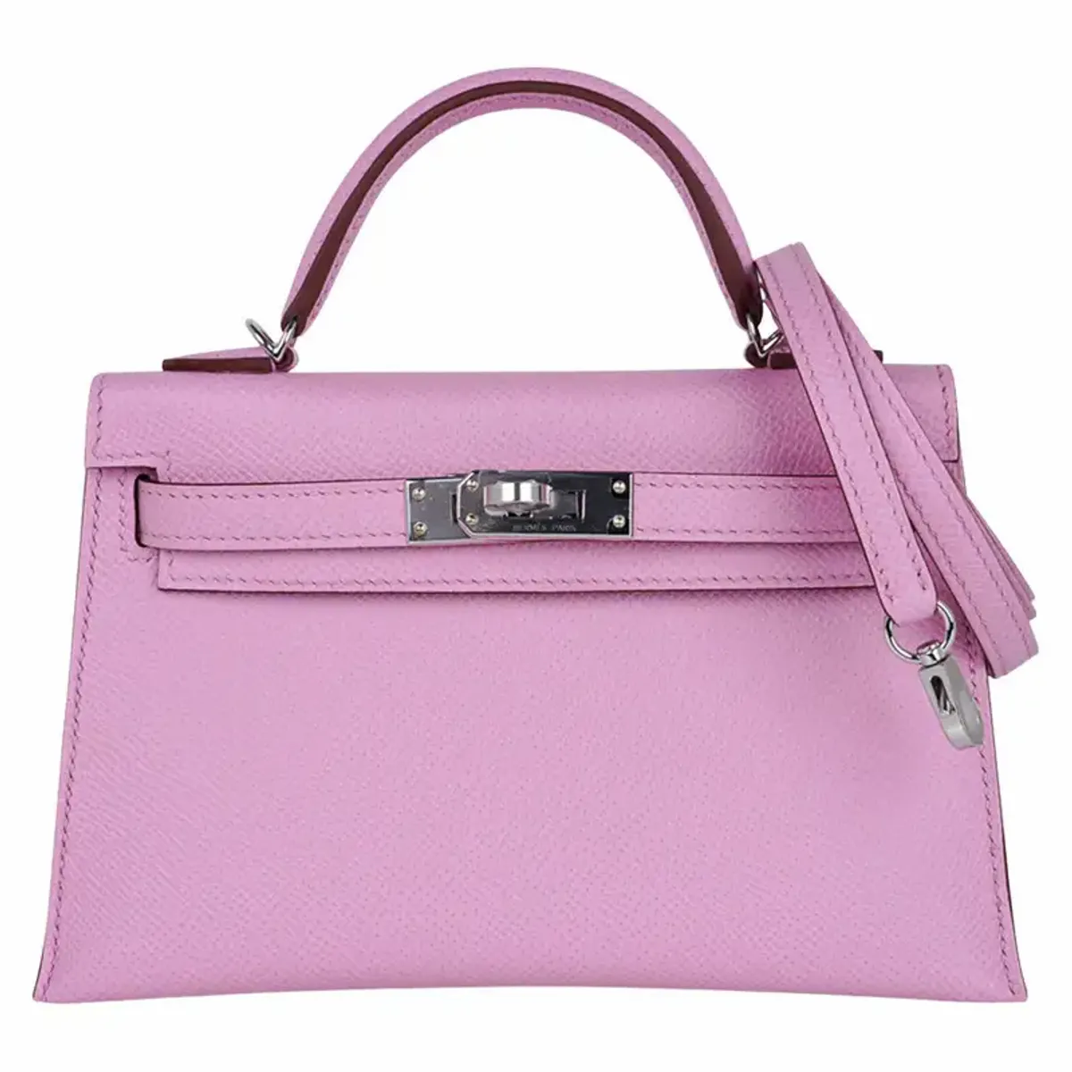 Hermes Kelly 20 Mini Sellier Mauve Sylvestre Epsom Bag