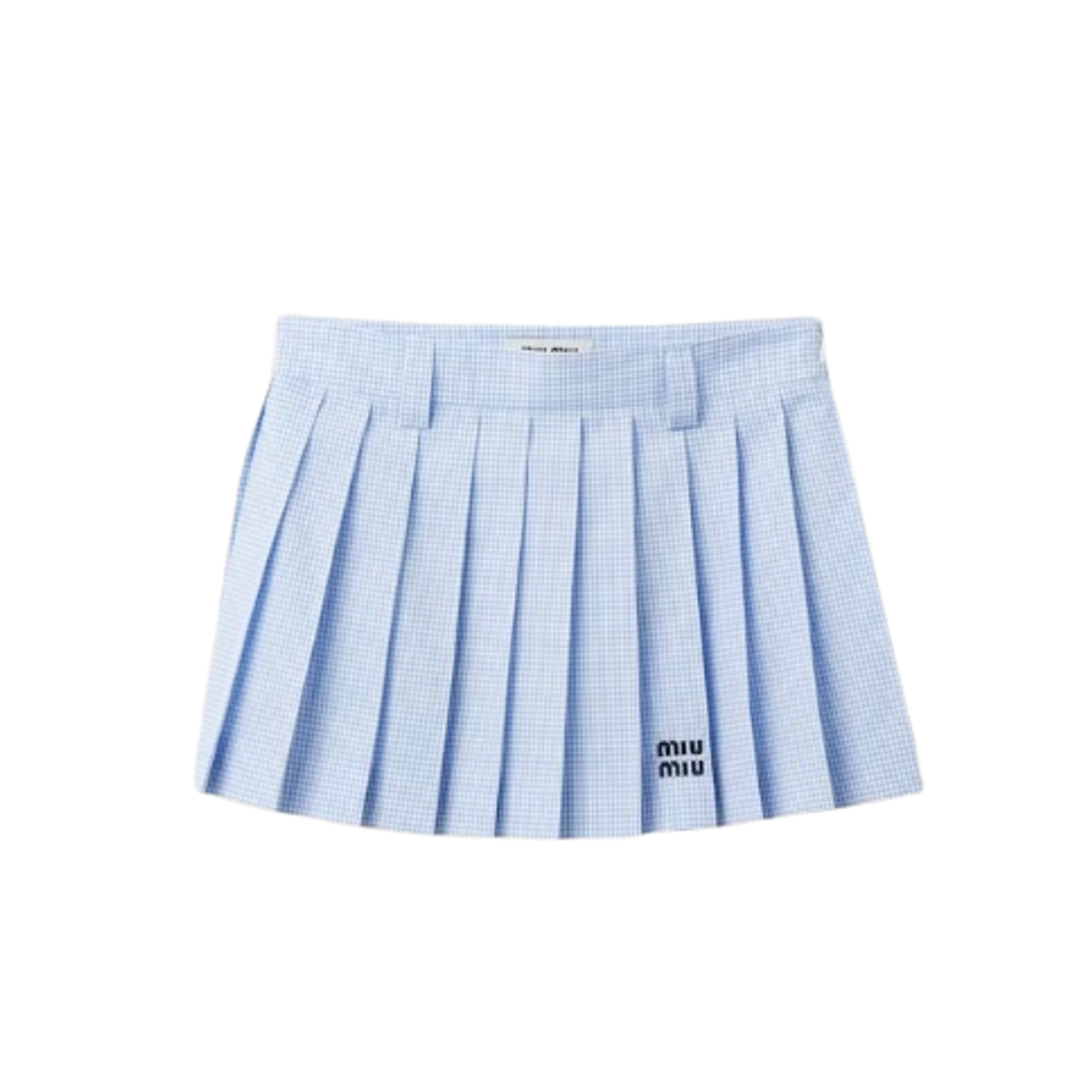 Miu Miu Gingham Check Skirt