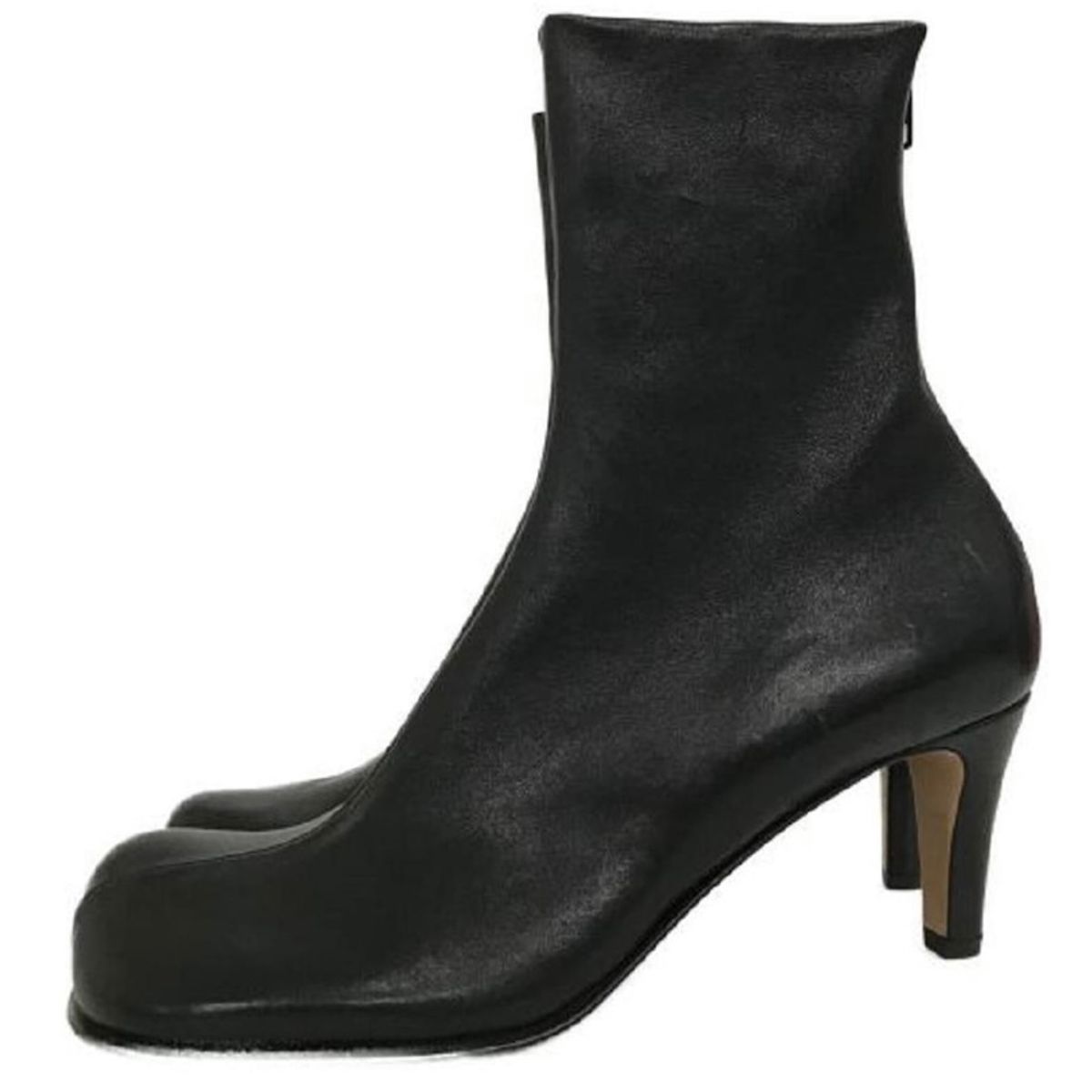 Bottega Veneta Black Block Ankle Boots