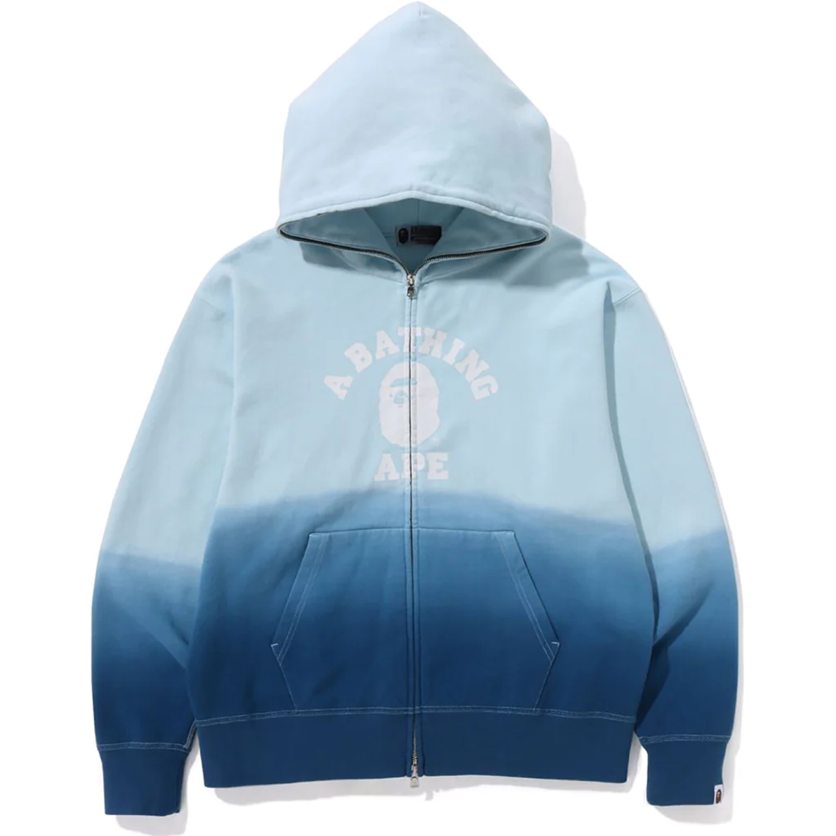 Bape College Gradation Relaxed Fit Full Zip Hoodie