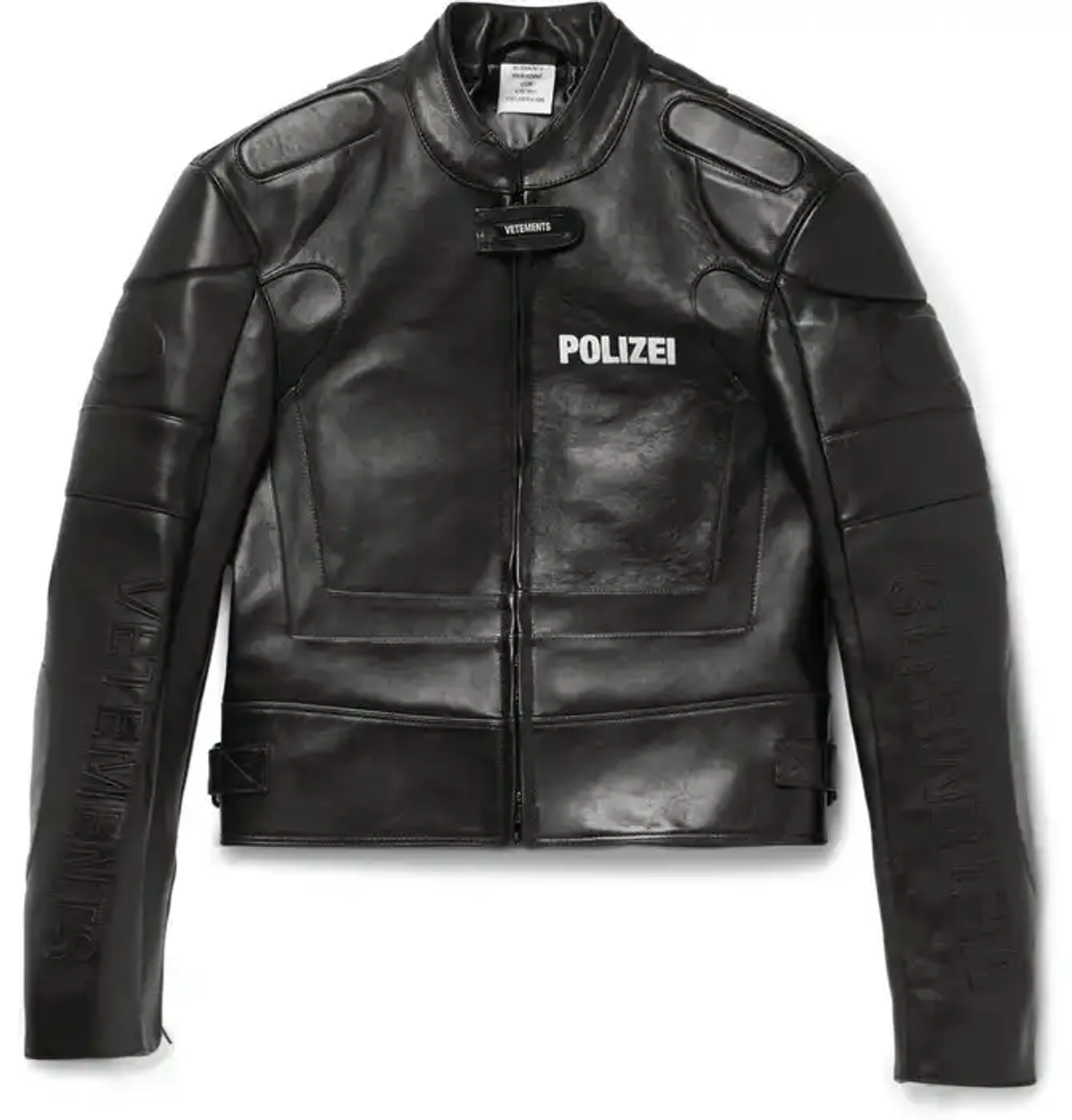 Vetements Polizei Leather Jacket