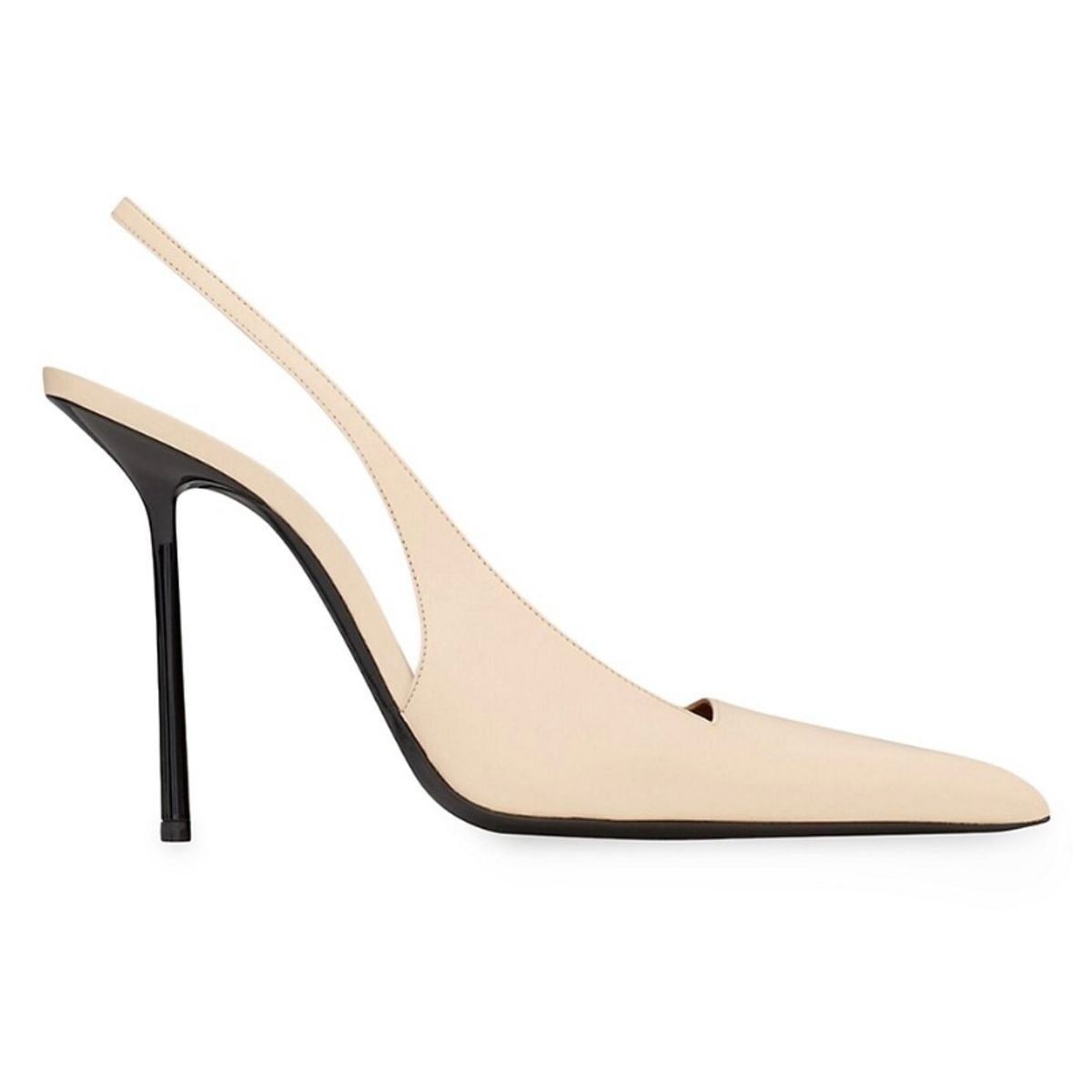 Saint Laurent Kiss Leather Slingback Pumps