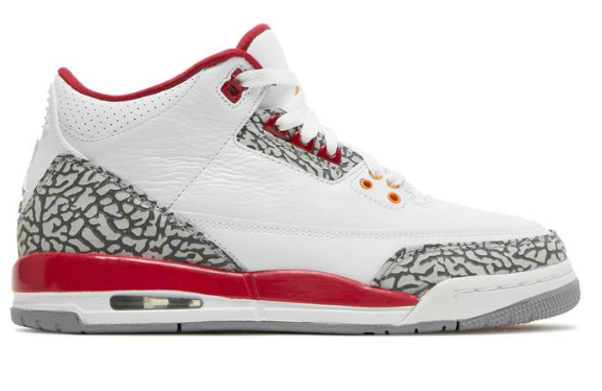Jordan Gs Cardinal Red Air Jordan 3 Retro Sneakers