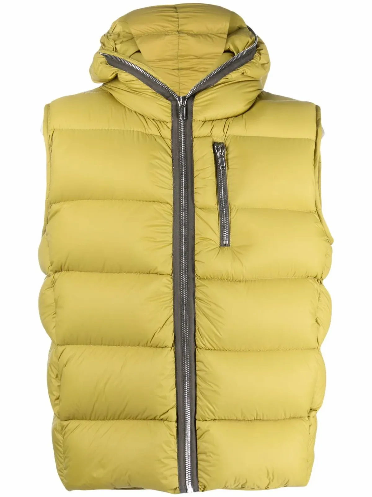 Rick Owens Sealed Zip-up Hooded Gilet