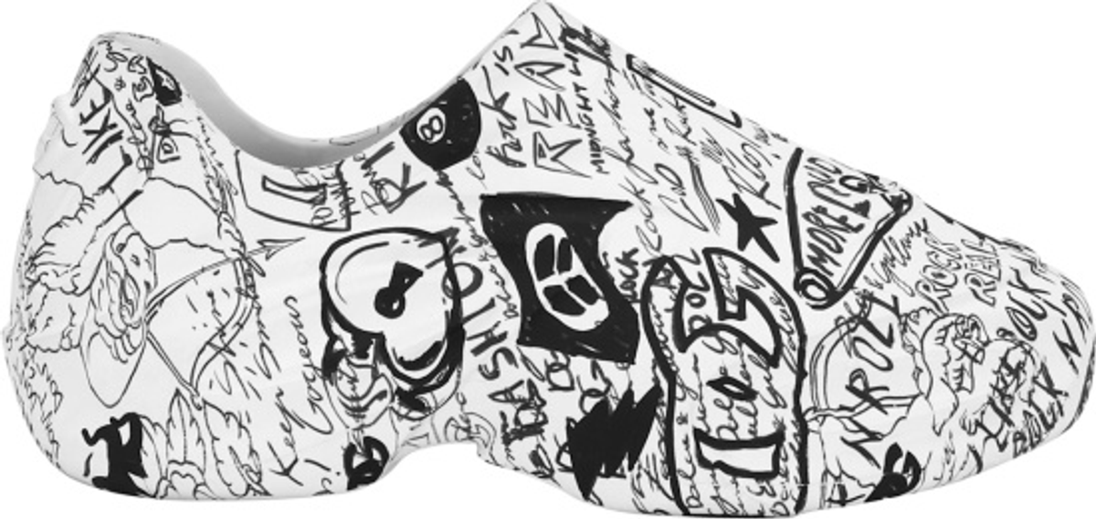 Dolce & Gabbana White Graffiti Toy Sneakers