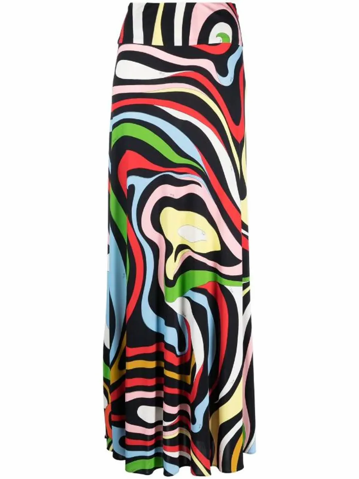 Emilio Pucci Printed Silk-Blend Maxi Skirt
