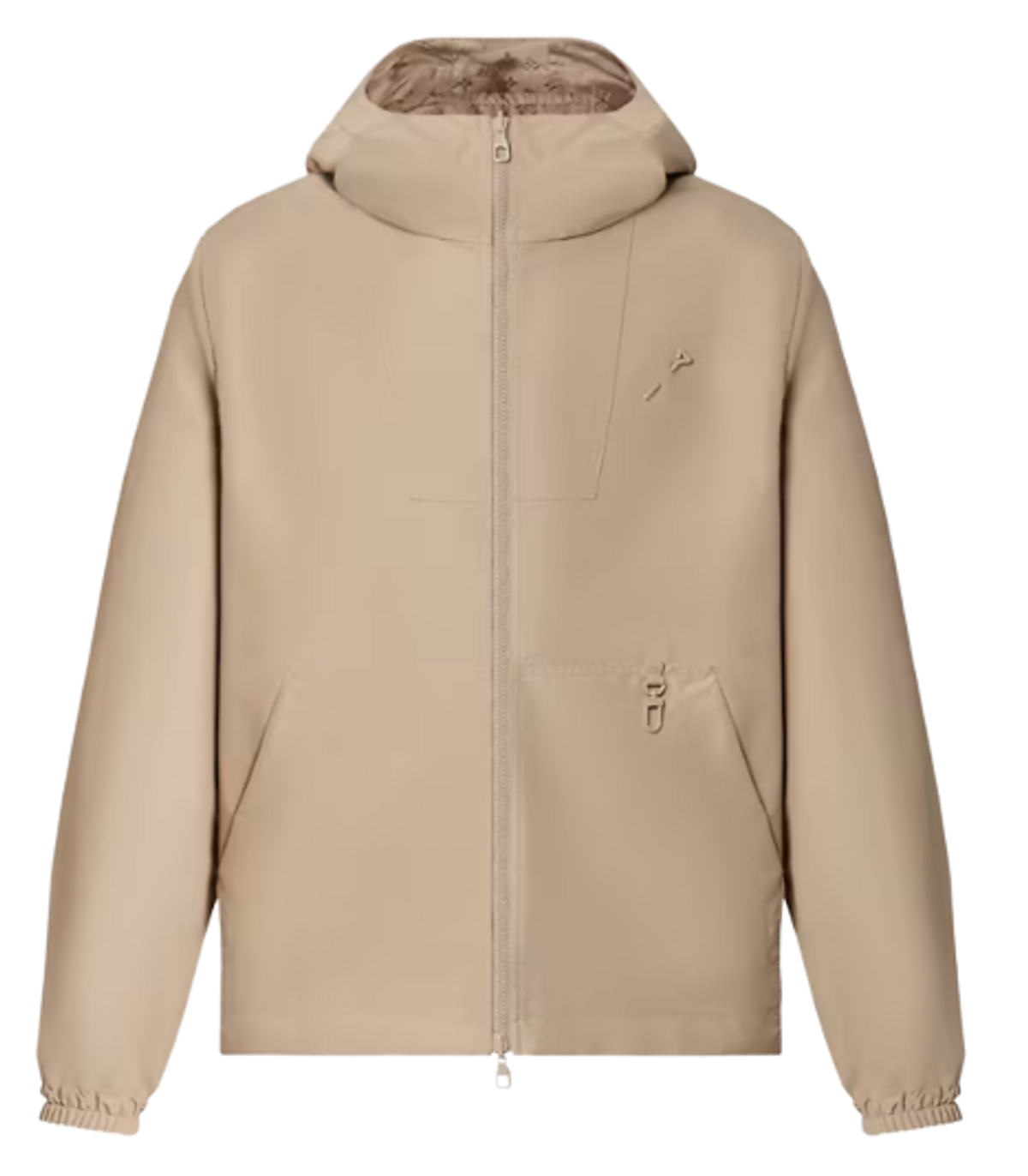 Louis Vuitton Beige Monogram Reversible Nylon Windbreaker