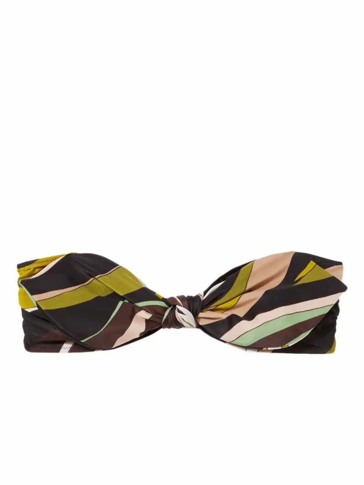 Emilio Pucci Schwarz Abstract-Print Bandeau Top