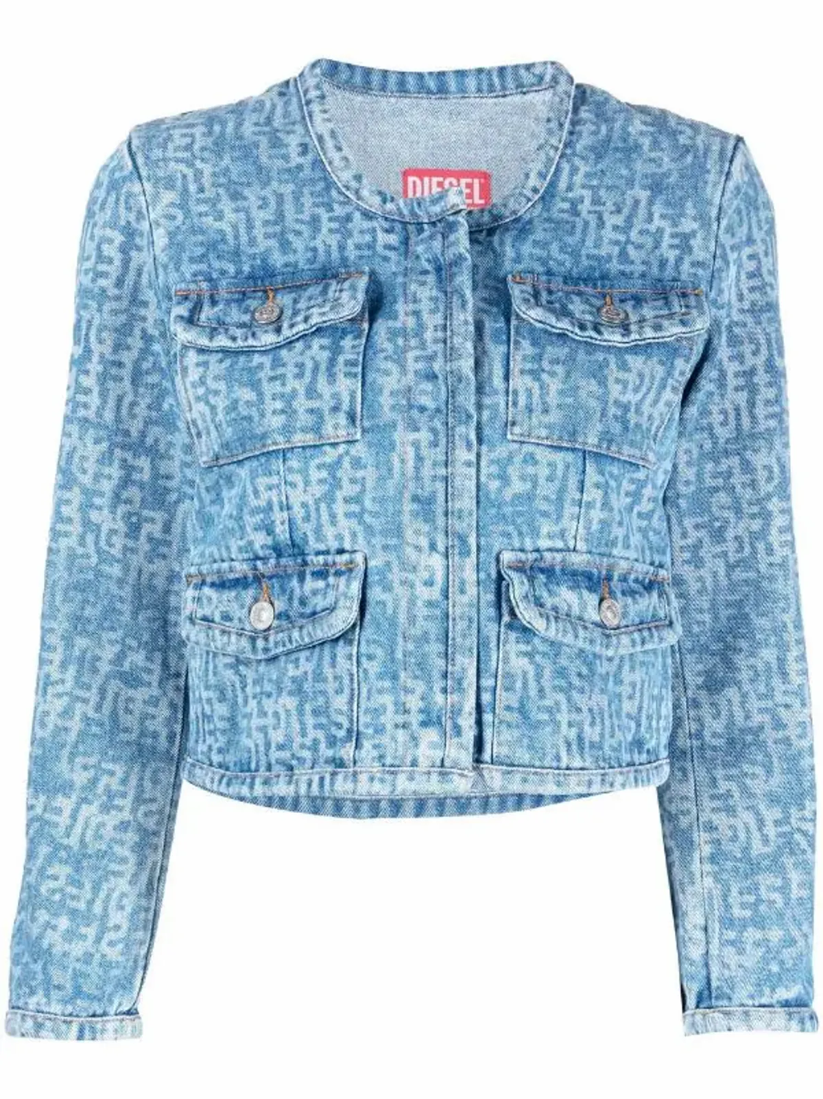 Diesel De-Velop-Sp1 Monogram Denim Jacket