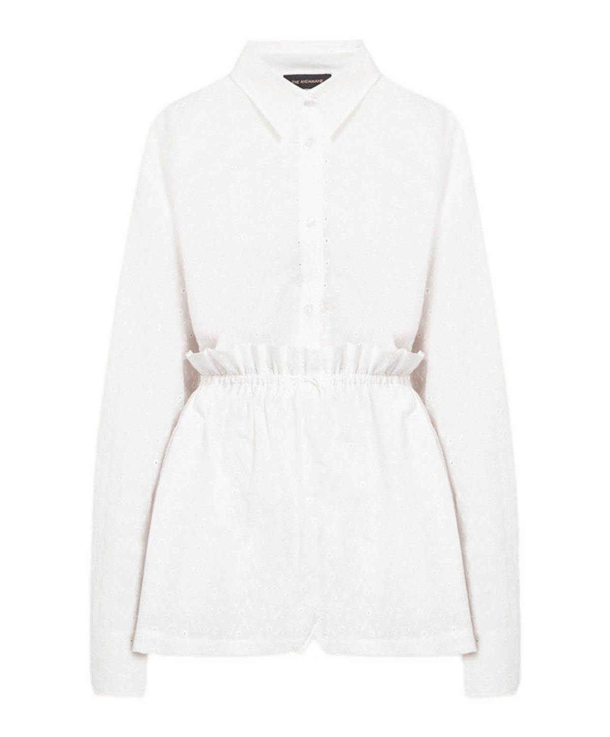 The Andamane Broderie Embroidery White Shirt