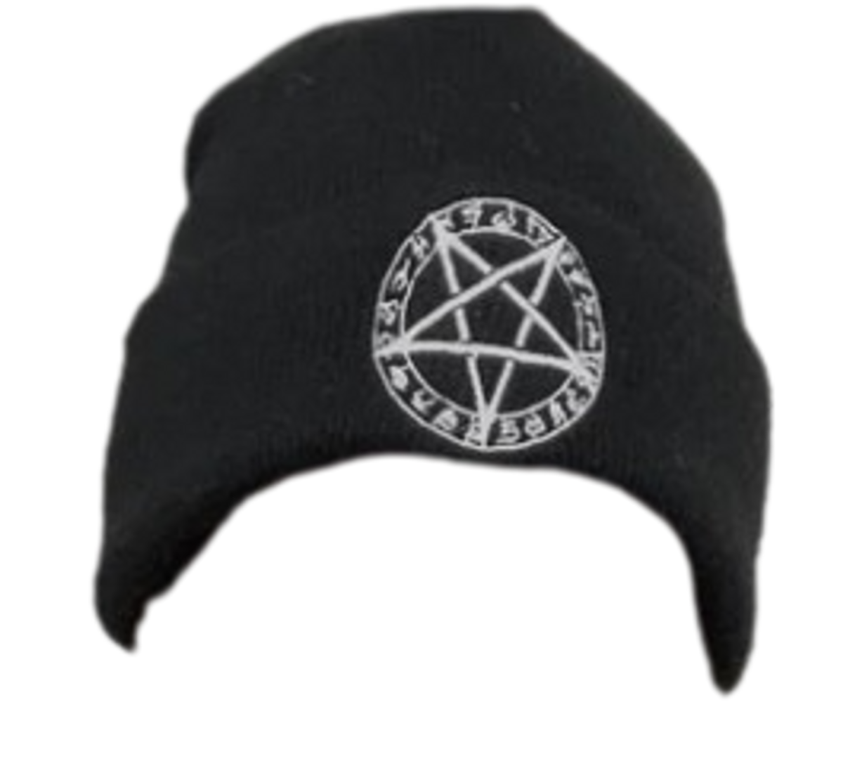 Forbidden Alchemy Black Pentagram Beanie
